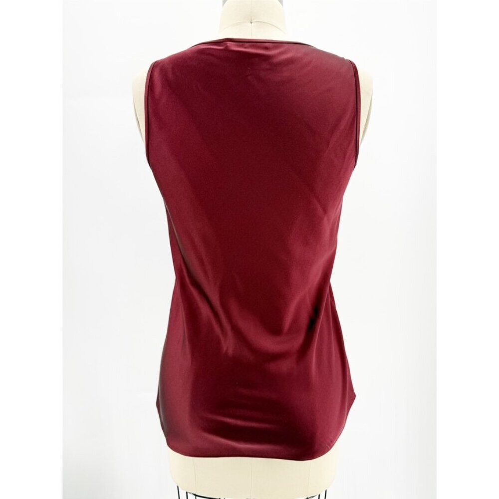 BOSS Maroon Inolea Silk Tank Top Shell XS - Picture 3 of 8